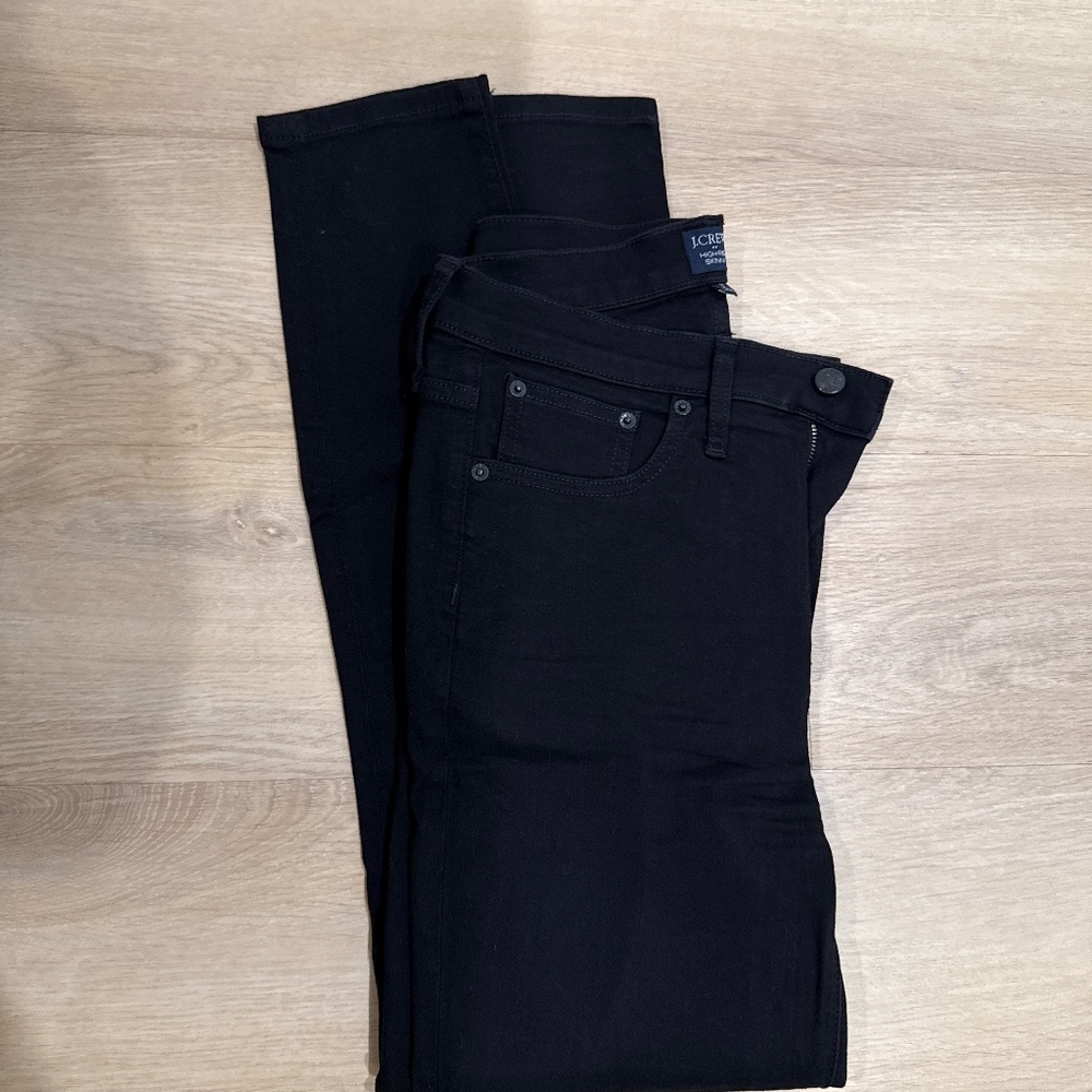 J Crew high rise skinny jeans black 29